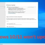 windows 10 won't update