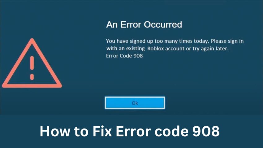 roblox error code 908