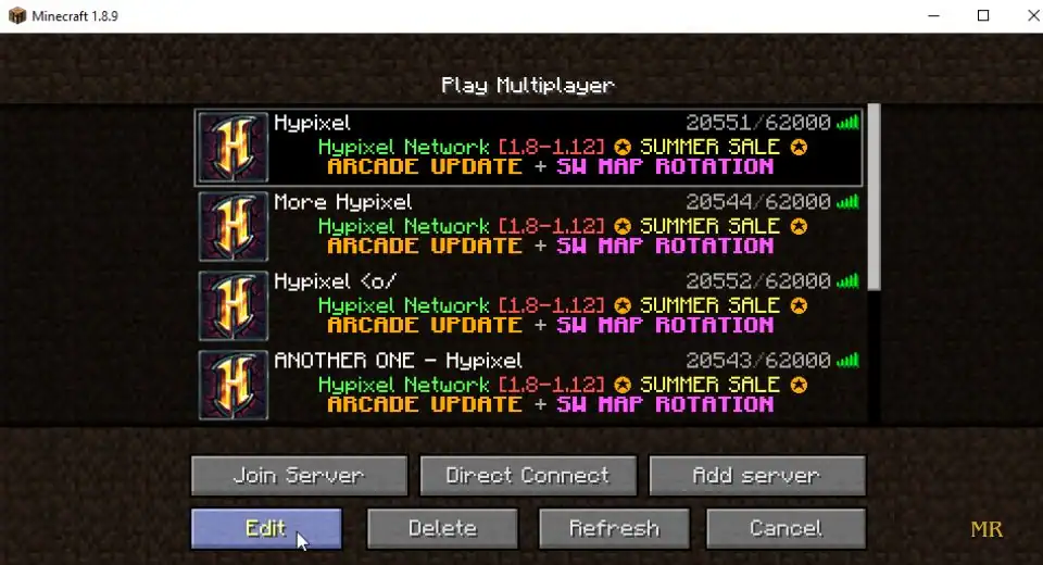 hypixel server address