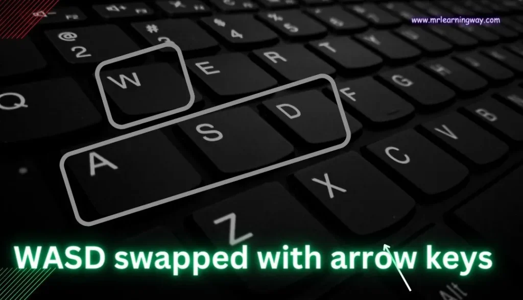 WASD swapped with arrow keys