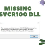 missing msvcr100.dll