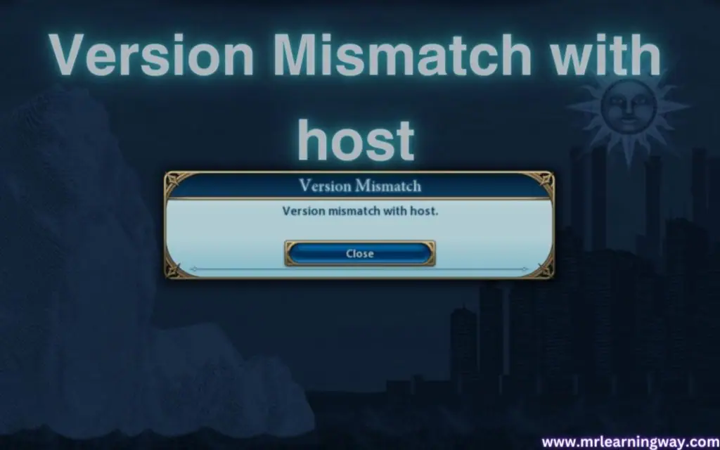Version mismatch with host CIV 6 Fixes