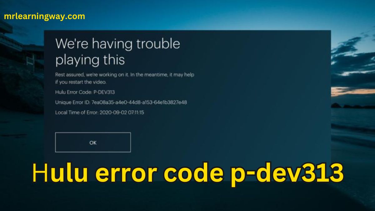 How to Solve Hulu error code P-DEV313, P-DEV320, P-DEV322