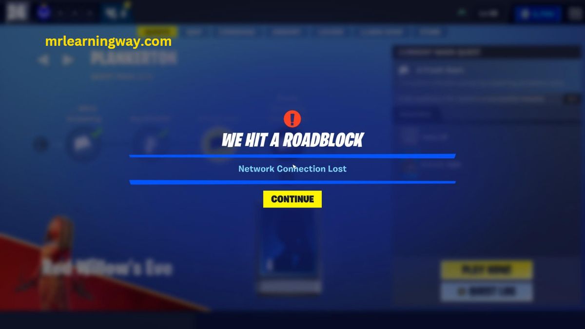 Network connection error fortnite