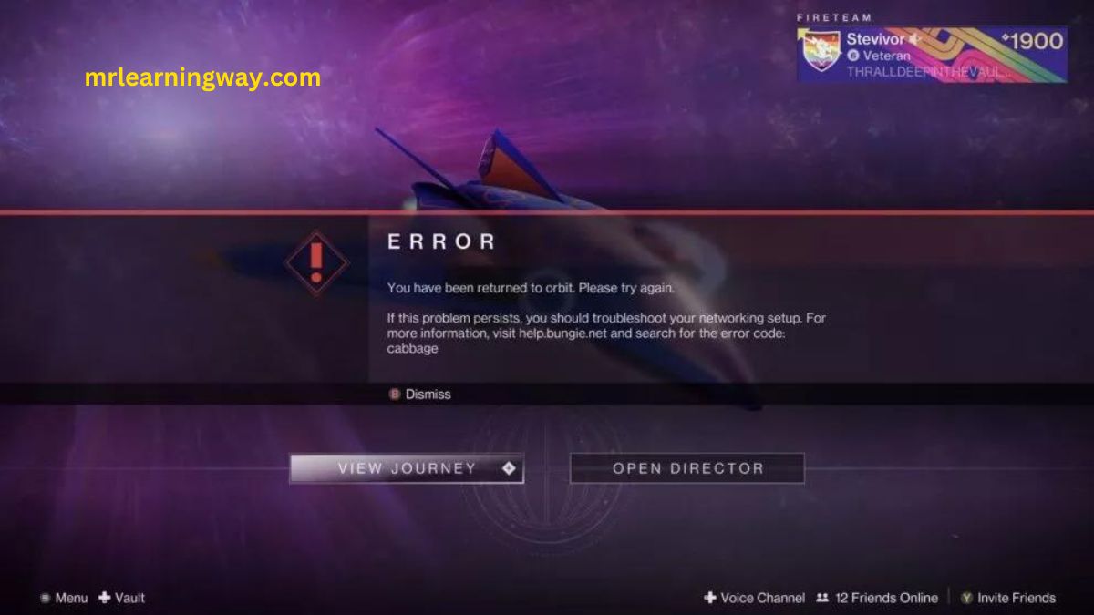 Understanding and Resolving Destiny 2 Cabbage Error Code