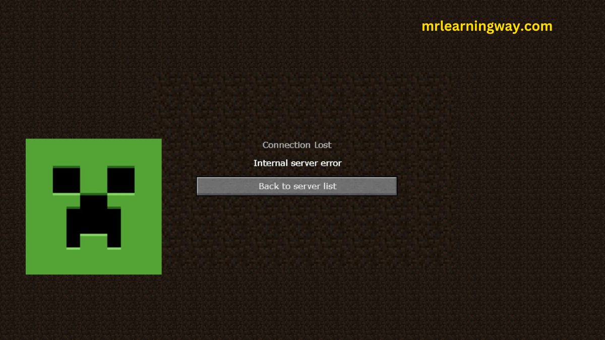 internal server error minecraft