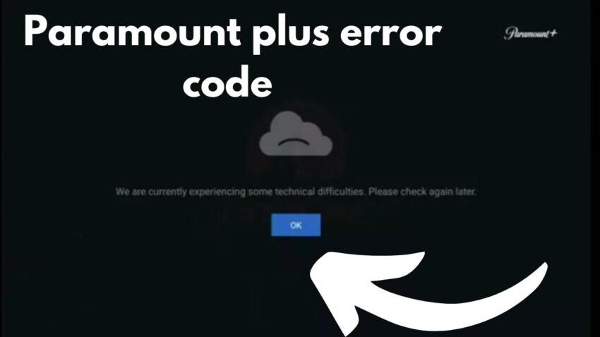 Paramount plus error code