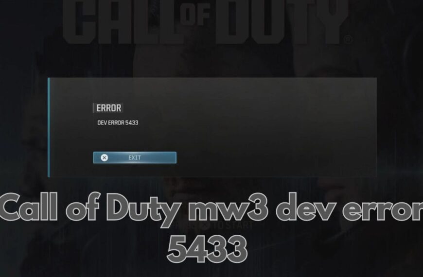 Fixing COD MW3 Dev Error 5433 on PS5: Quick Solution